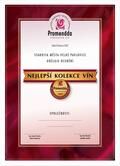 Promenáda červených vín - diplom "nejlepší kolekce vín"